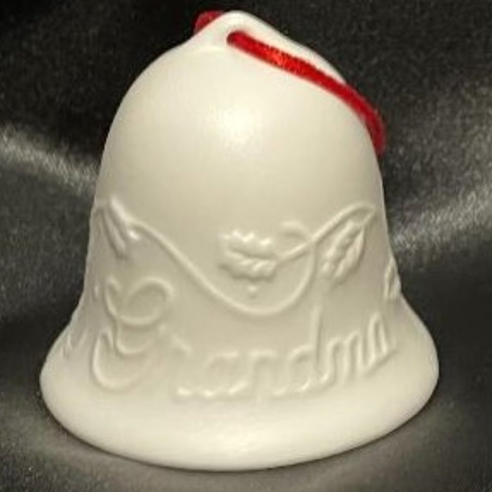 CHRISTMAS COLLECTIBLES GRANDMA BELL ORNAMENT CERAMIC ~ GIBSON GREETINGS INC